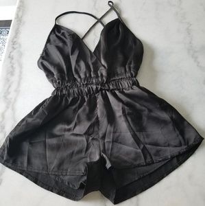 Sexy black romper